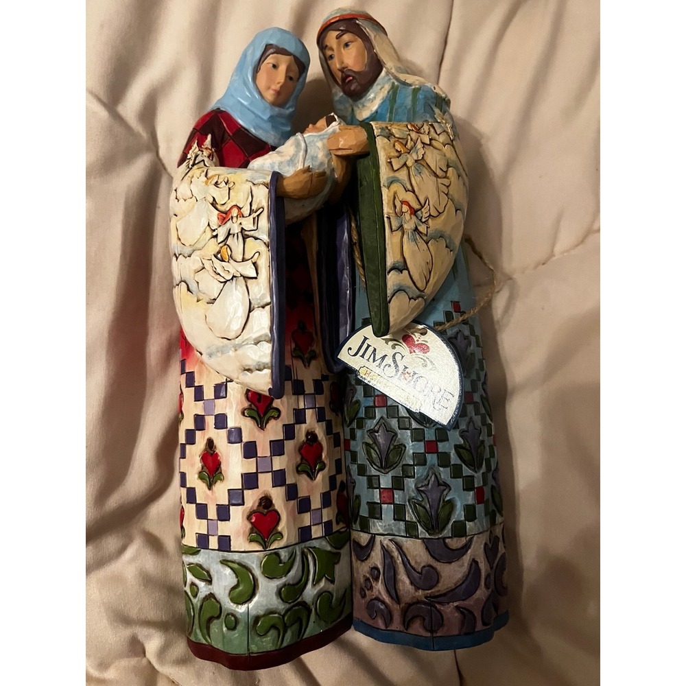 Jim Shore 2007 Blessed Family Mary Joseph Baby Jesus 11" Figure